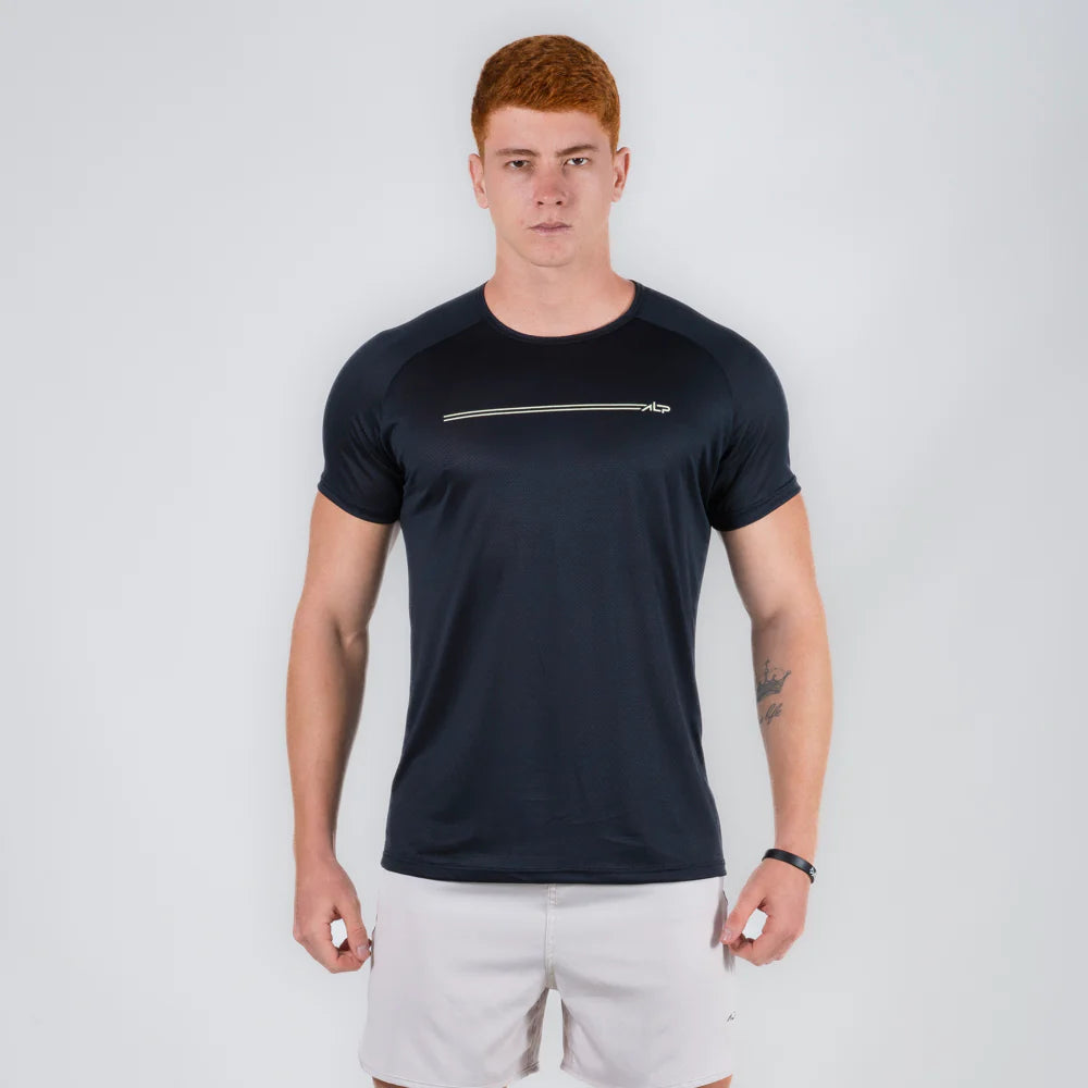 Camiseta Dry Fit Parallel Line Preto