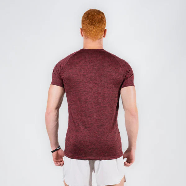 Camiseta Dry Fit Lupus Core Mescla Vinho