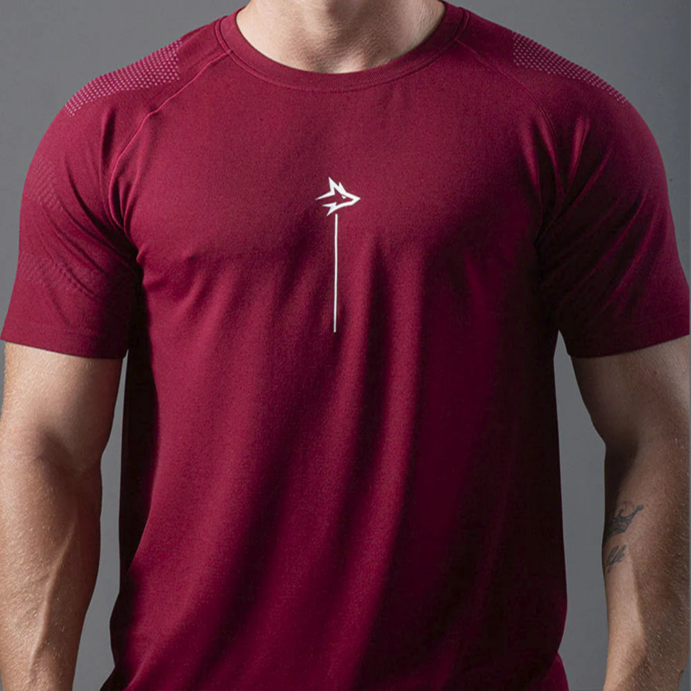 Camiseta Apex Dry Line Lupus Vinho - Sem Costura