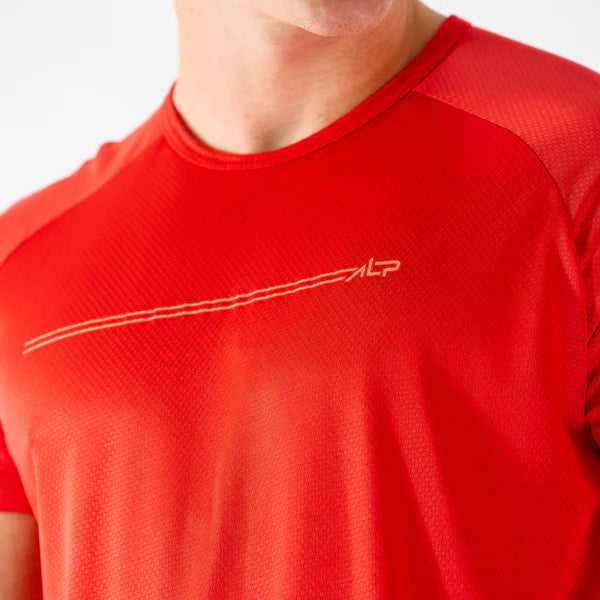 Camiseta Dry Fit Parallel Line Vermelho Acerola