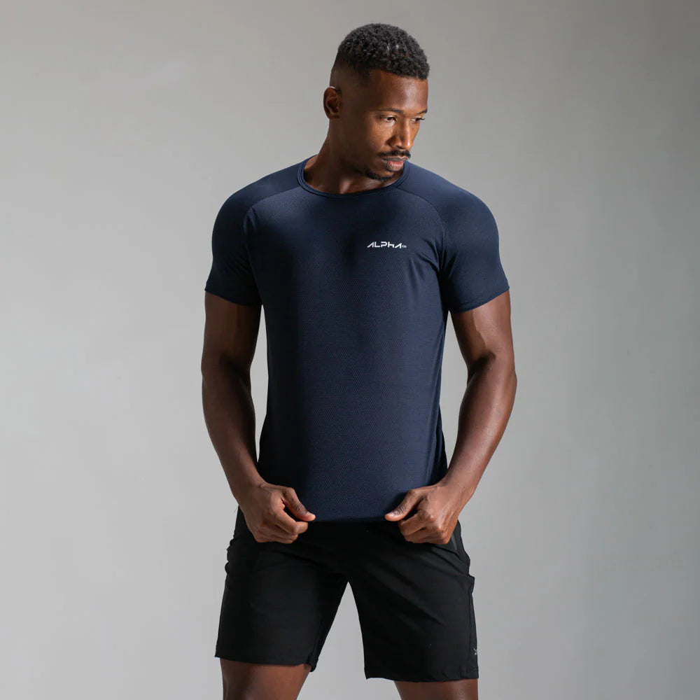 Camiseta Dry Fit Fluid Azul Noturno