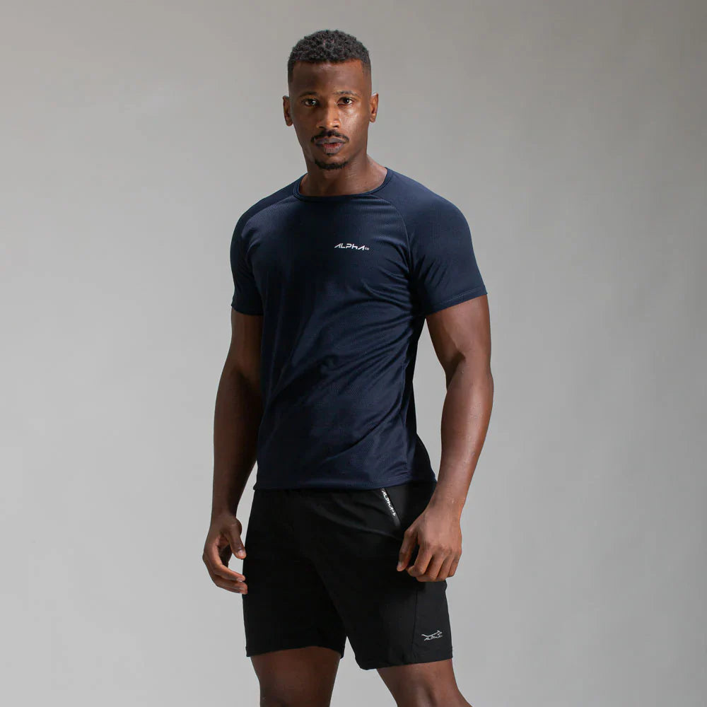 Camiseta Dry Fit Fluid Azul Noturno