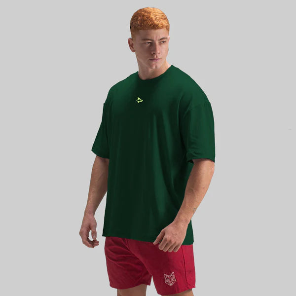 Camiseta Oversized Lupus Verde Floresta