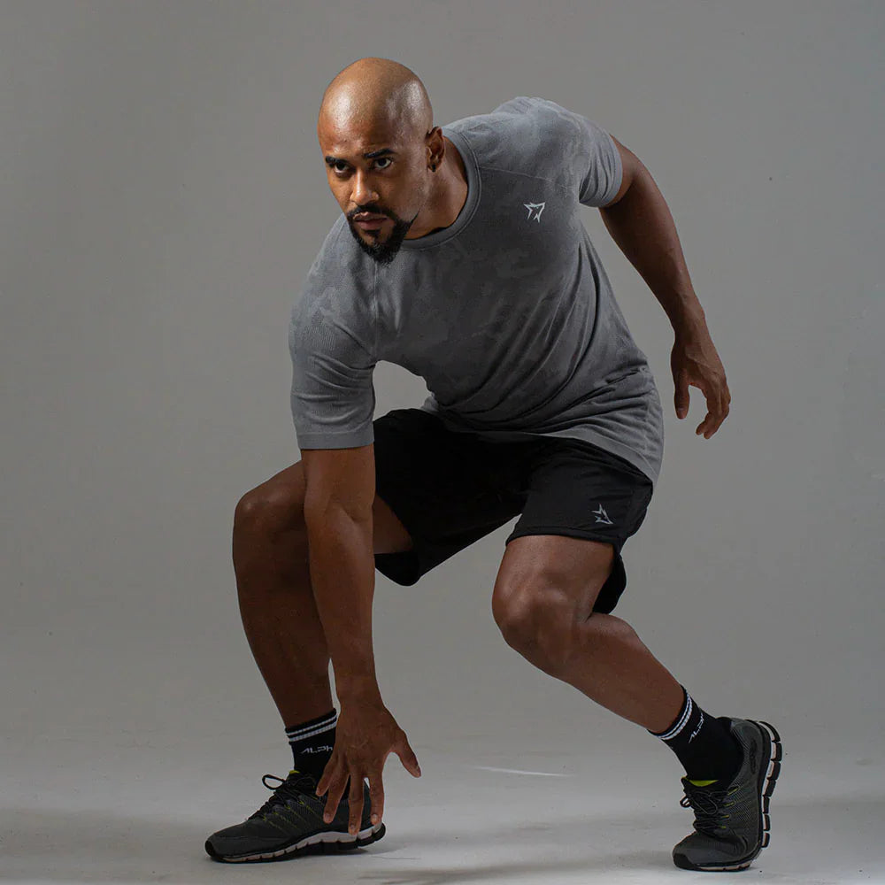 Camiseta Apex Dry New Lupus Cinza - Sem Costura