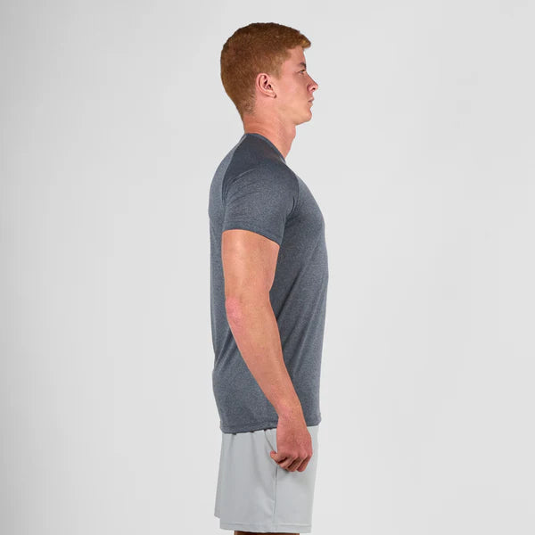 Camiseta Dry Fit Line Move Mescla Preto