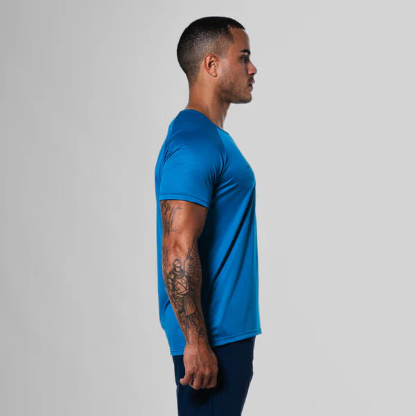 Camiseta Dry Fit Parallel Line Azul Safira