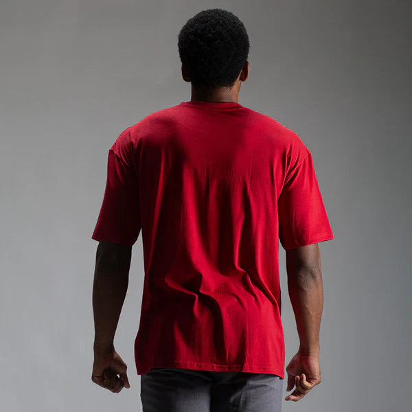 Camiseta Oversized Solid Carmim
