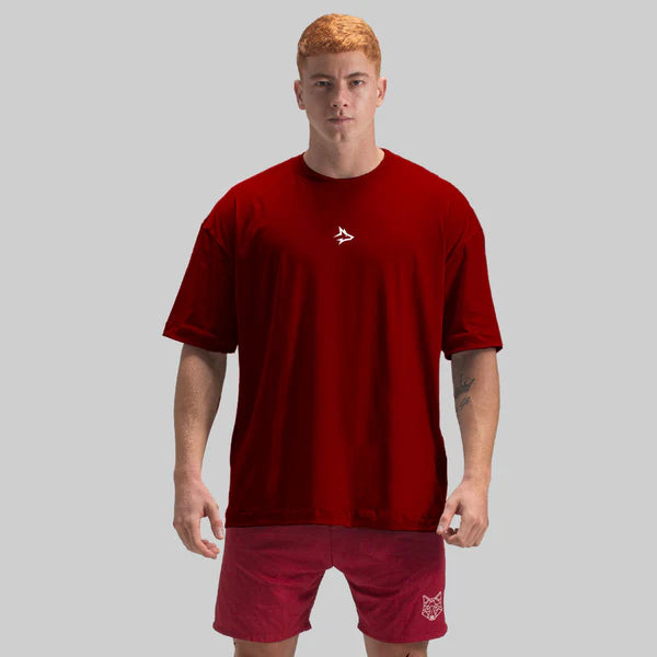 Camiseta Oversized Lupus Carmim