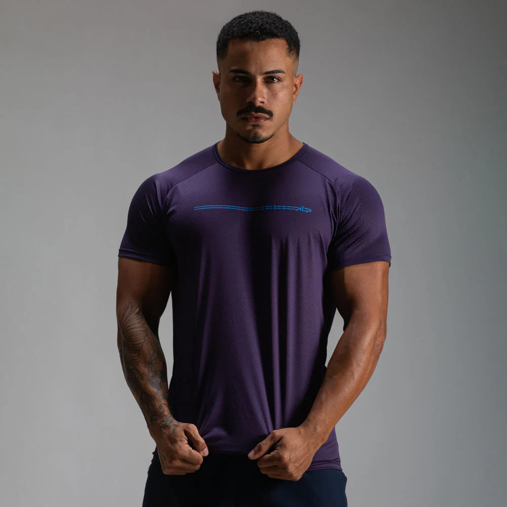 Camiseta Dry Fit Parallel Line Açaí