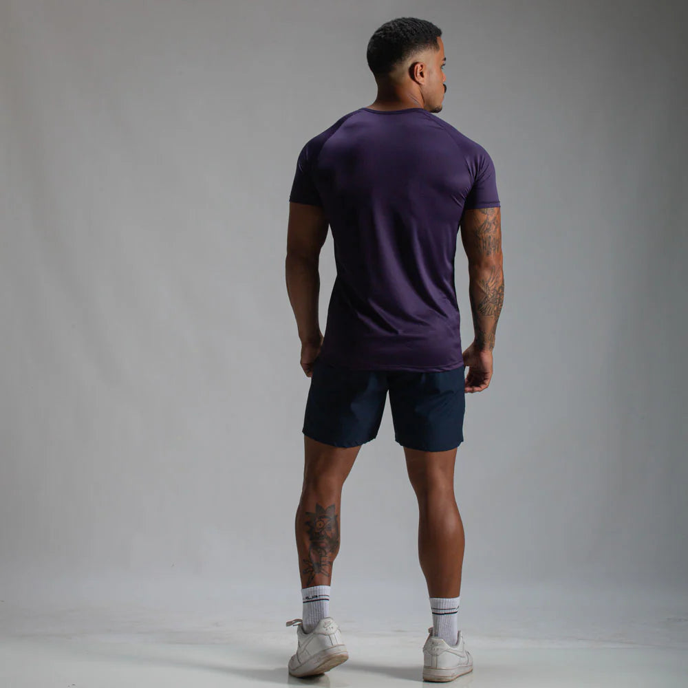 Camiseta Dry Fit Parallel Line Açaí