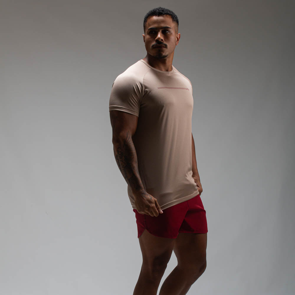 Camiseta Dry Fit Parallel Line Caqui Monk