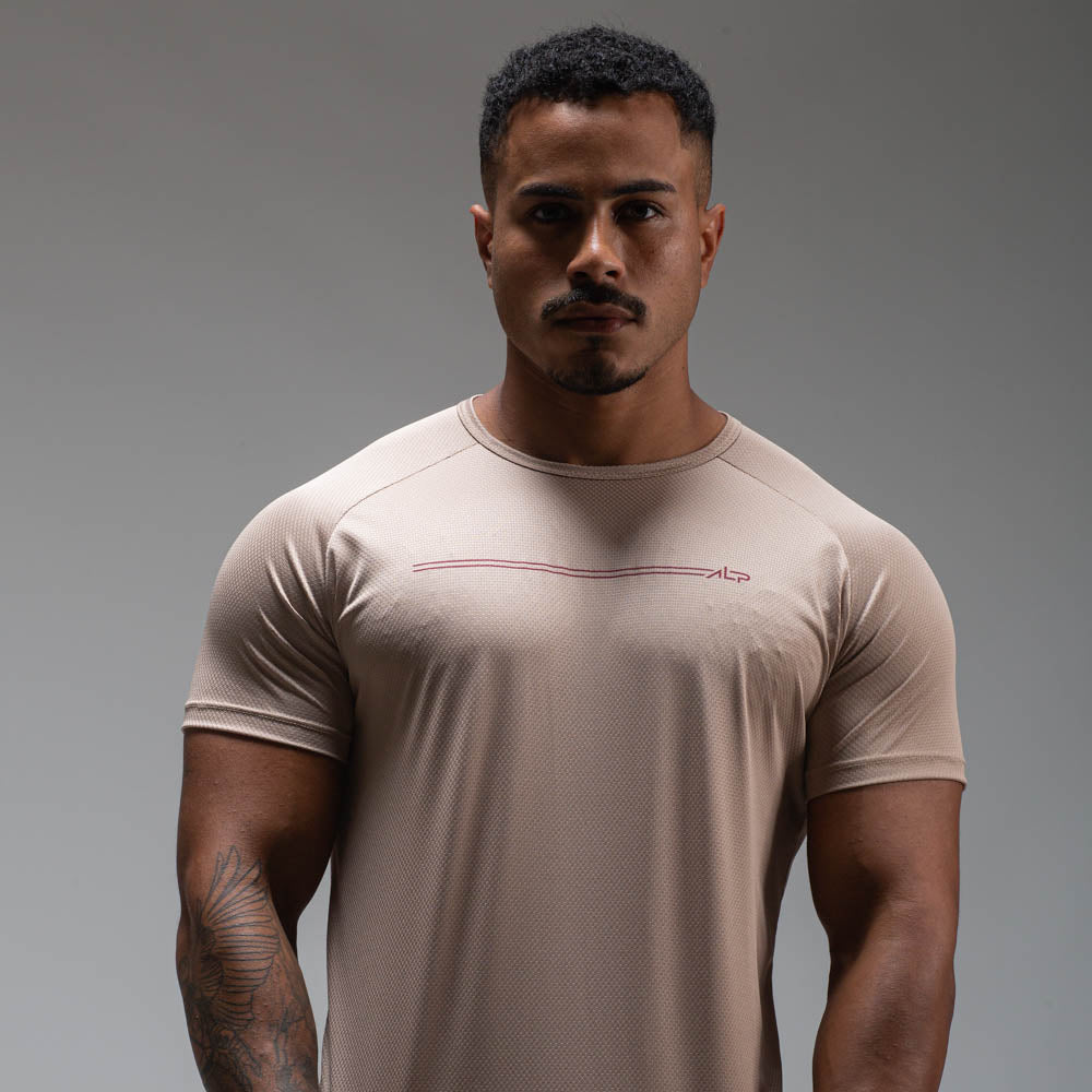 Camiseta Dry Fit Parallel Line Caqui Monk