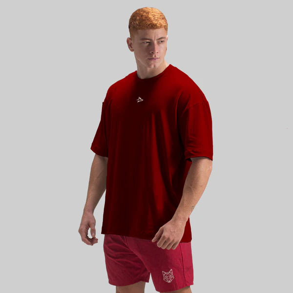 Camiseta Oversized Lupus Carmim