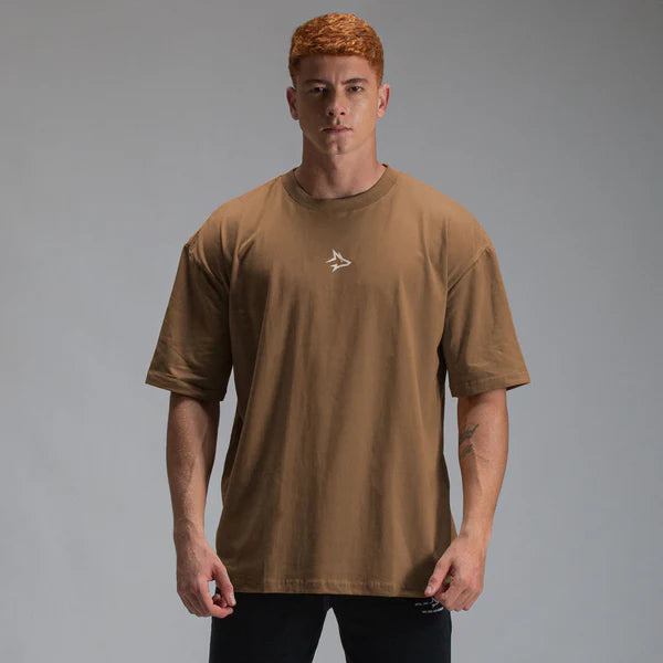 Camiseta Oversized Lupus Caramelo
