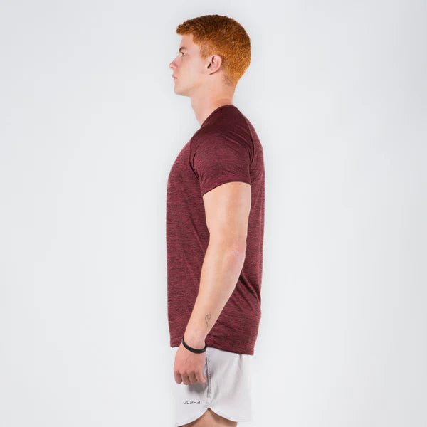 Camiseta Dry Fit Lupus Core Mescla Vinho