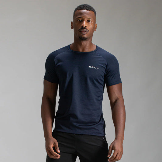 Camiseta Dry Fit Fluid Azul Noturno