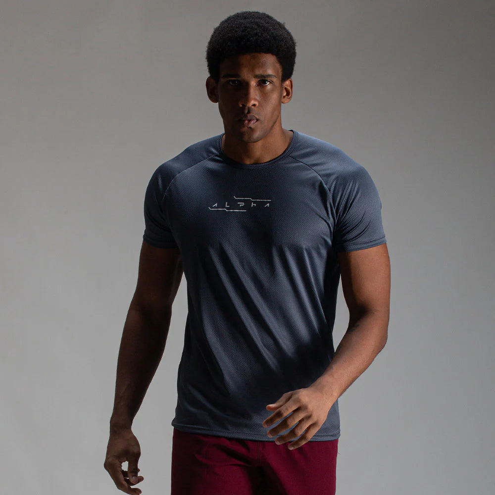 Camiseta Dry Fit Motion Cinza Sombra