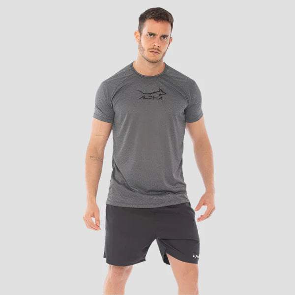 Camiseta Dry Fit Fluid Move Chumbo