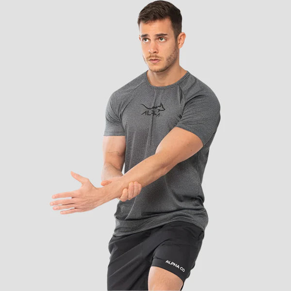 Camiseta Dry Fit Fluid Move Chumbo