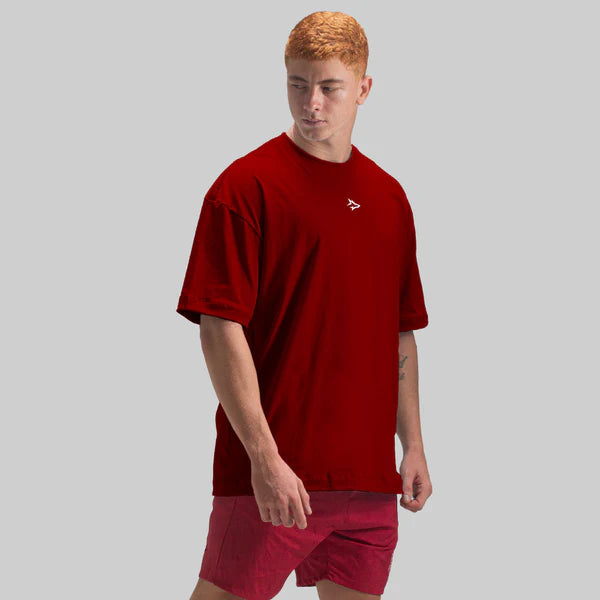 Camiseta Oversized Lupus Carmim
