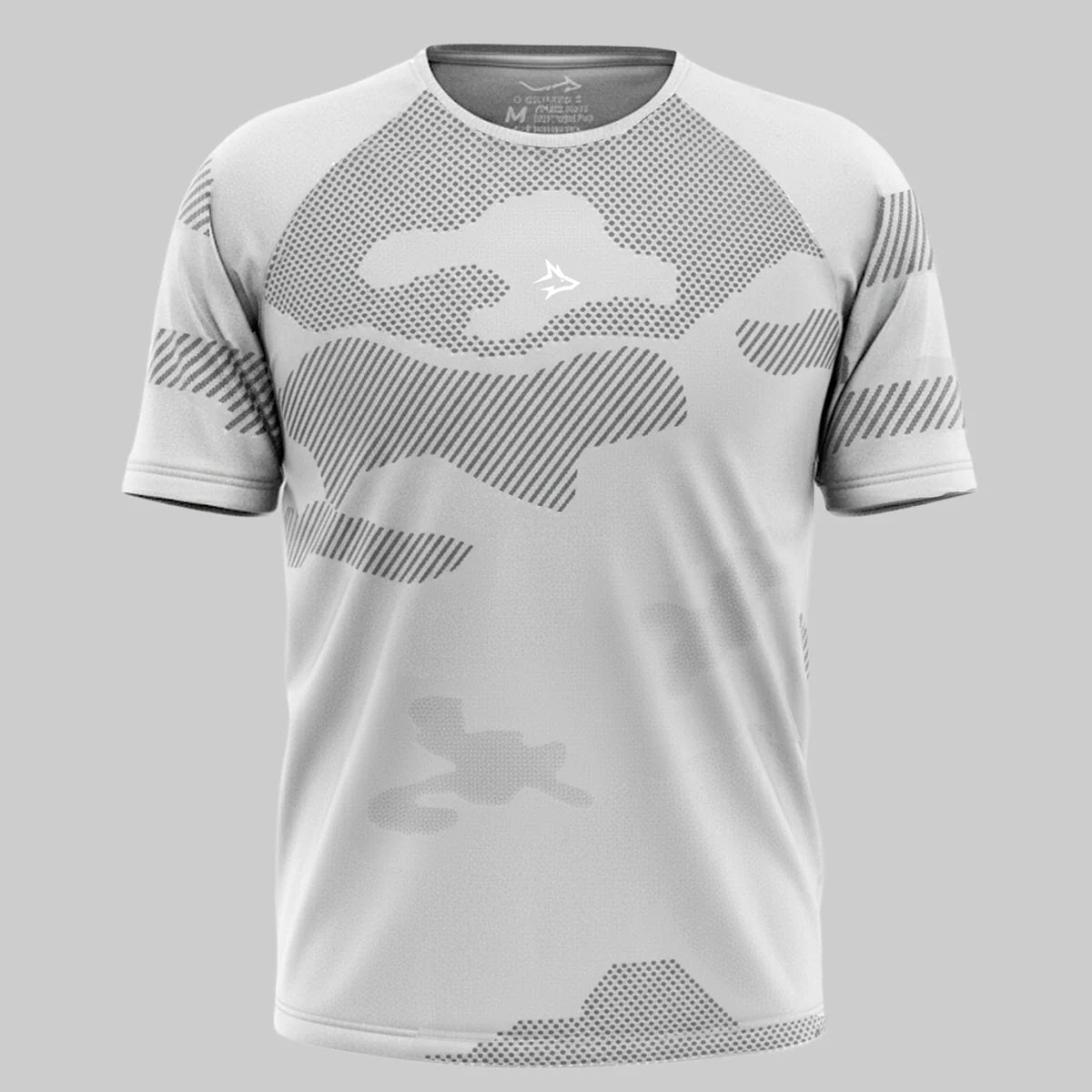 Camiseta Apex Dry Middle Lupus Cinza Gelo - Sem Costura