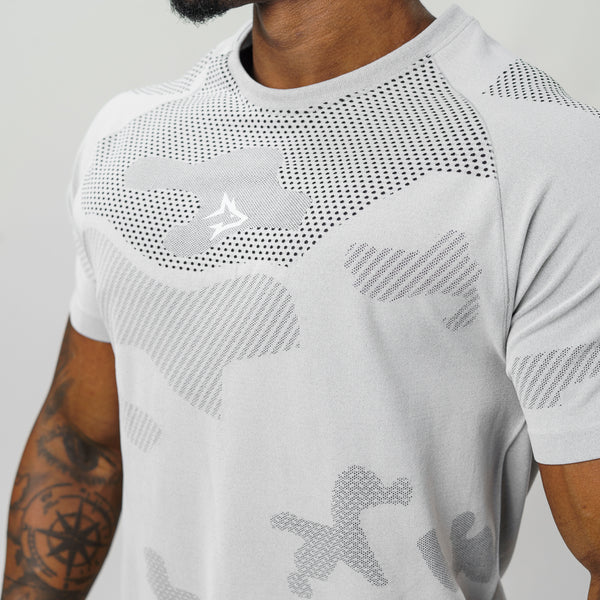 Camiseta Apex Dry Middle Lupus Cinza Gelo - Sem Costura