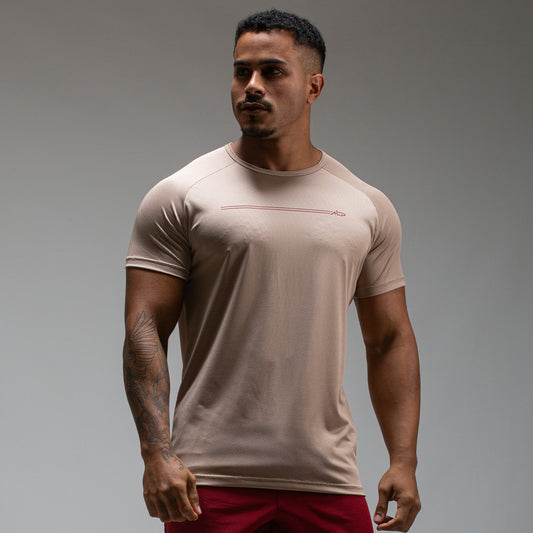 Camiseta Dry Fit Parallel Line Caqui Monk